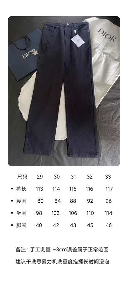 BVG / 루이비통 로고 전면 프린트 진바지