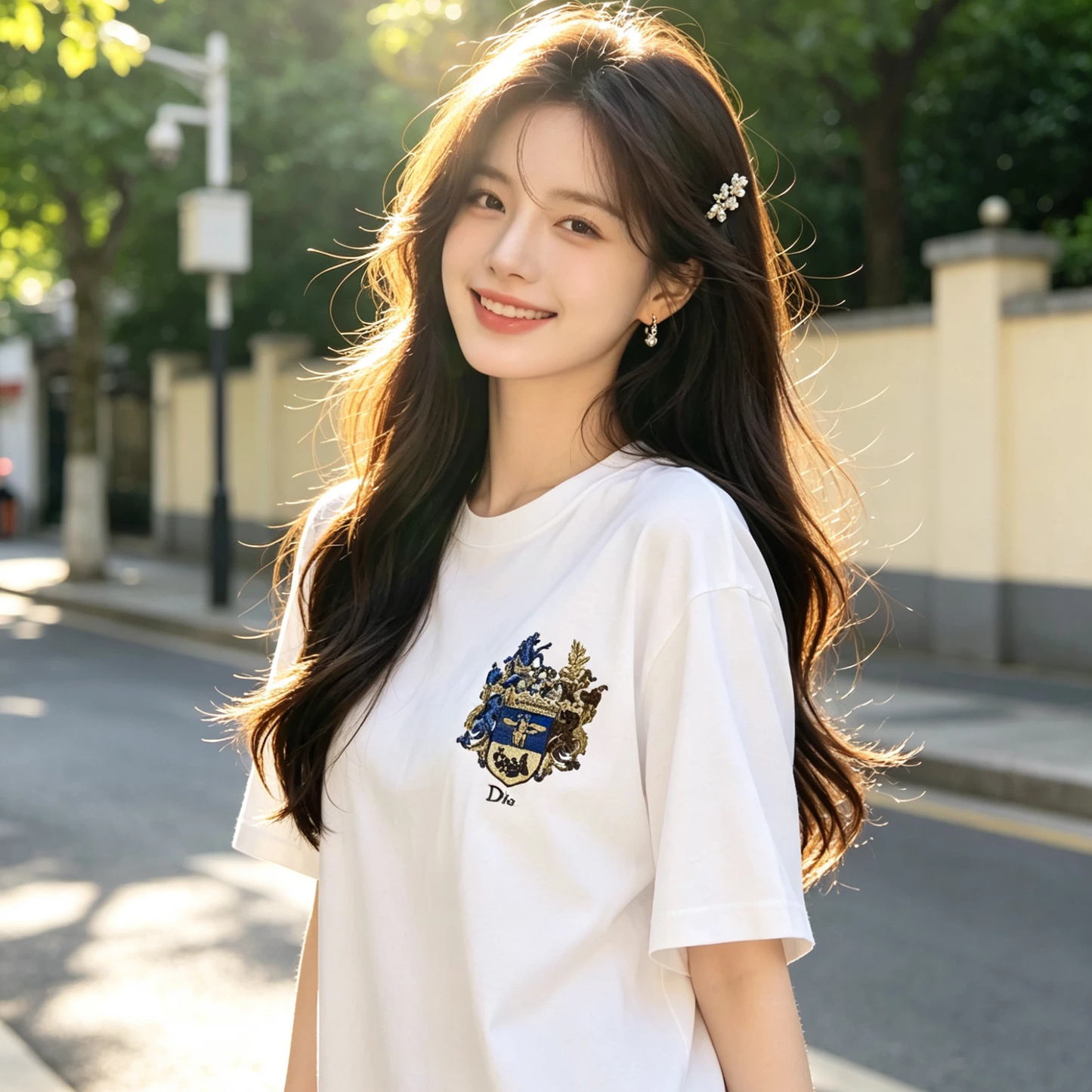 BVG / 디올 벌레 토템 자수 반팔