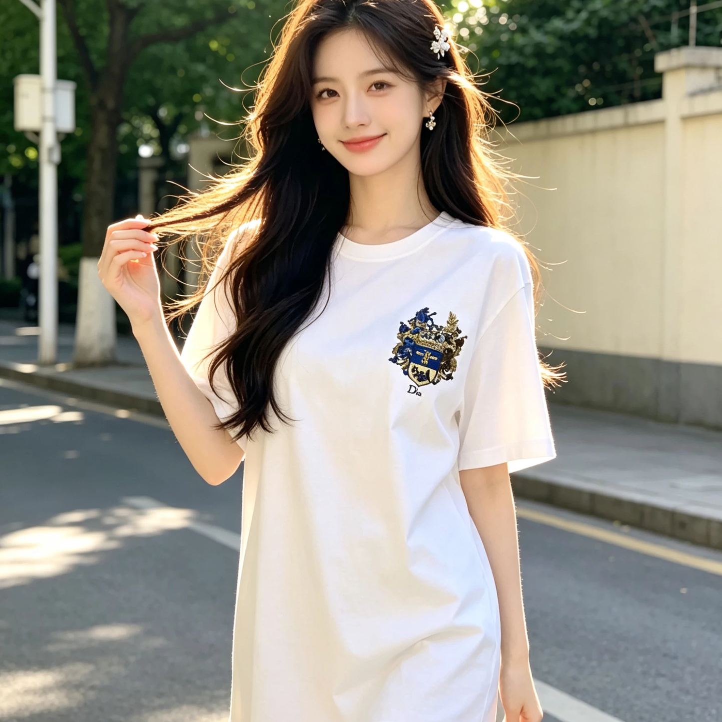 BVG / 디올 벌레 토템 자수 반팔