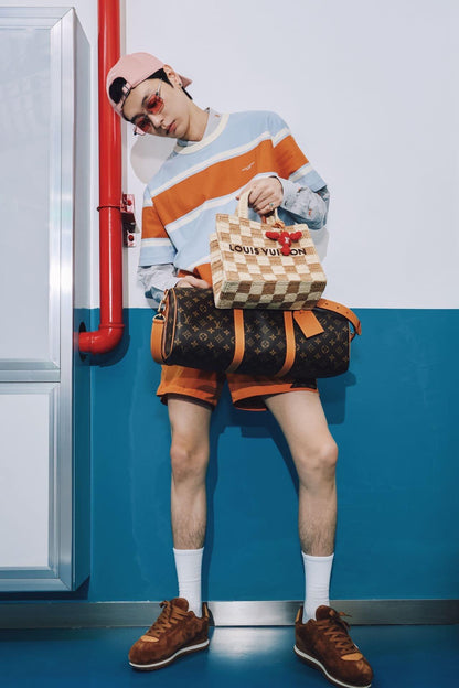 BVG / 루이비통 스트라이프 반팔 티셔츠
