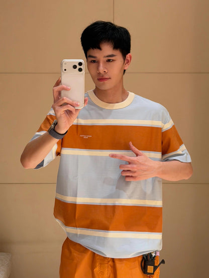 BVG / 루이비통 스트라이프 반팔 티셔츠