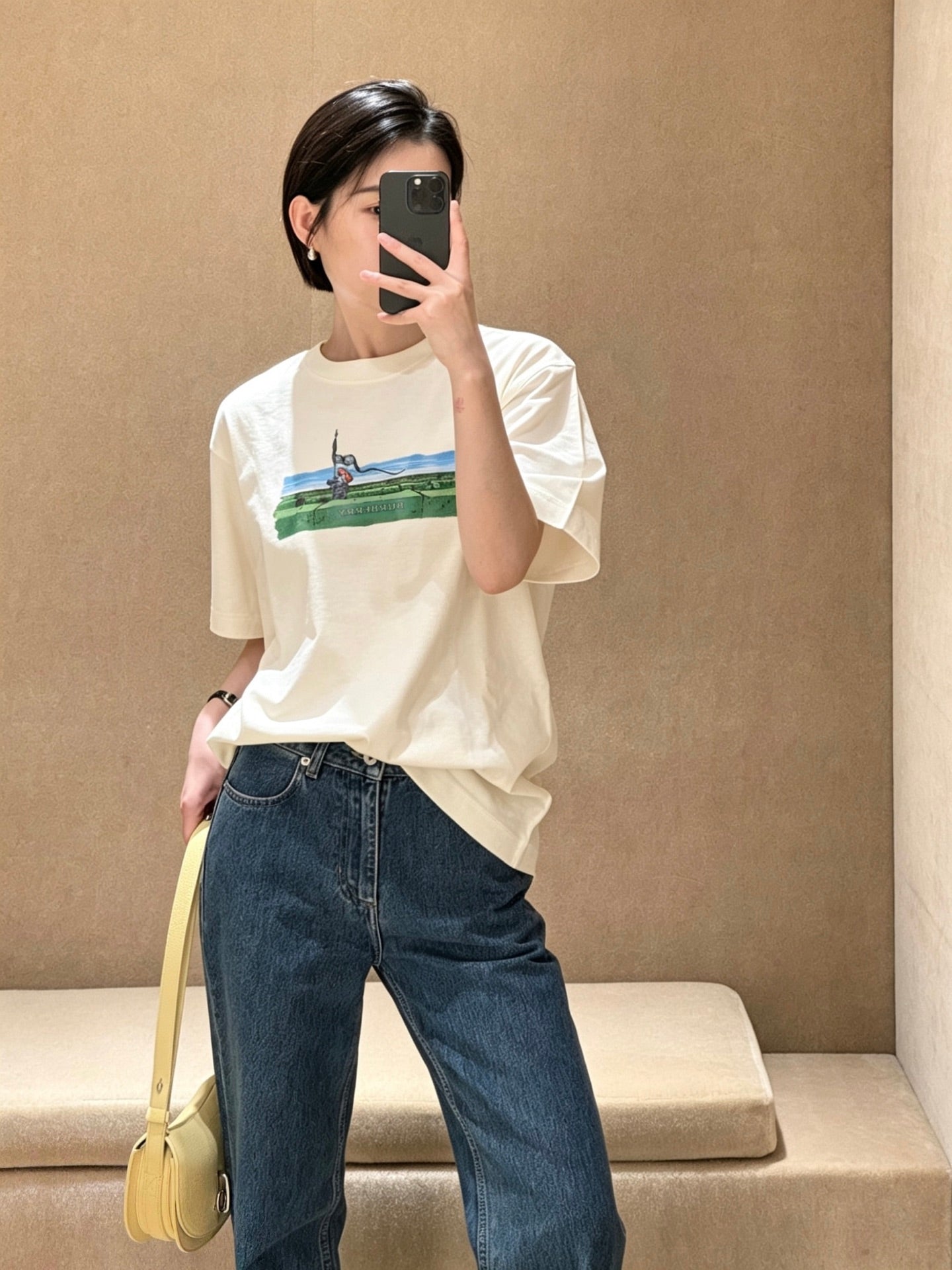 BVG / 버버리 미로 패턴 반팔 티셔츠