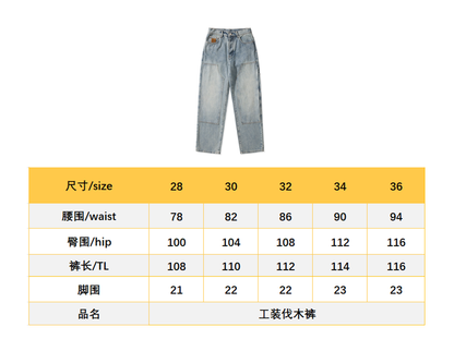 BVG / 루이비통 V패치 워크 청바지