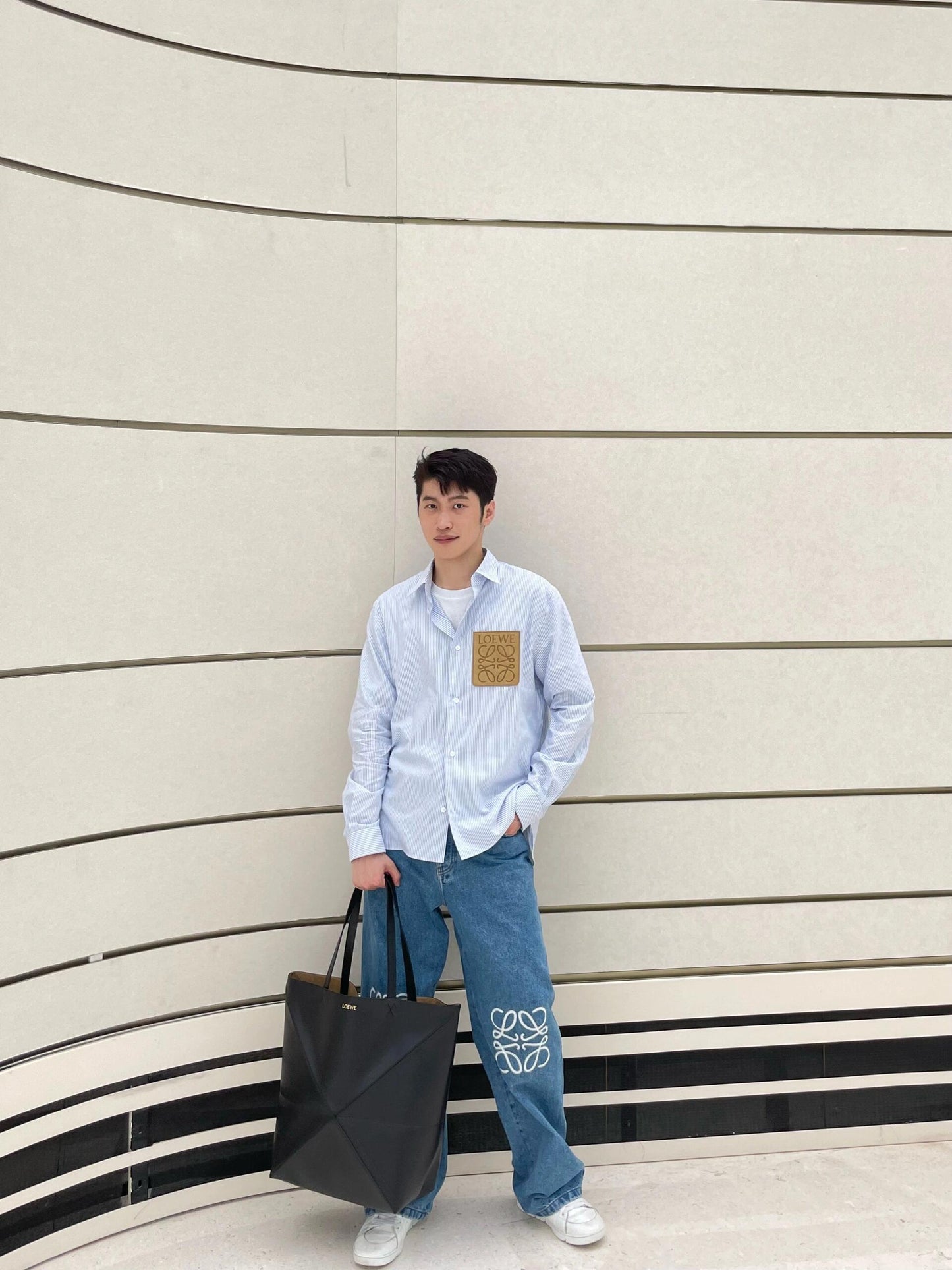 BVG / 루이비통 면 소재 스트라이프 셔츠