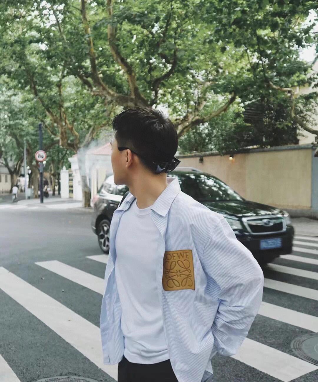 BVG / 루이비통 면 소재 스트라이프 셔츠
