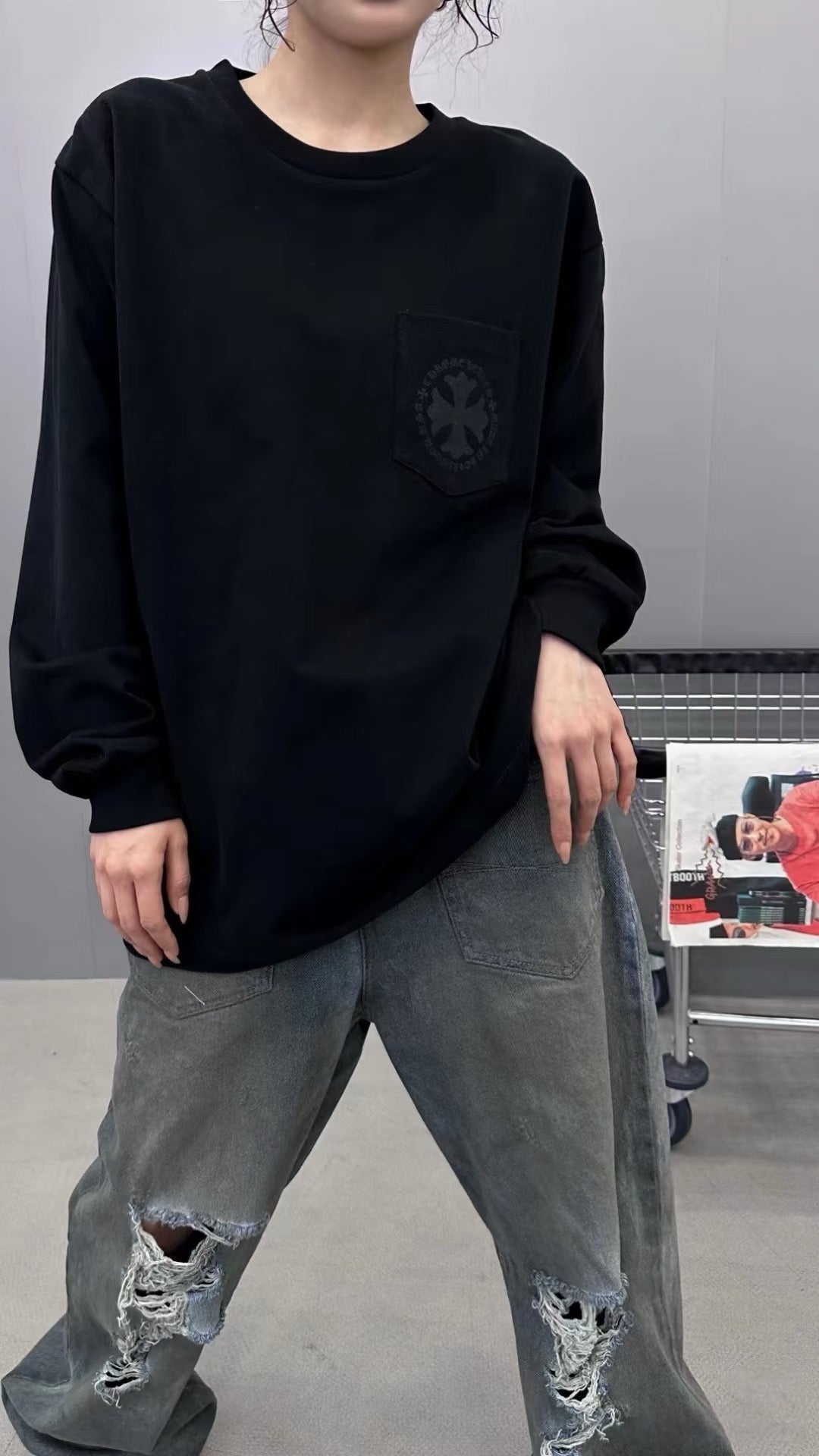 V공장 / 크롬하츠 긴팔 티셔츠