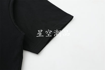 scn / 슈프림 독수리 패턴 프린트 티셔츠