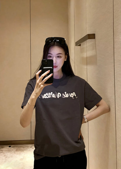 BVG / 루이비통 그라데이션 리본 테이프 티셔츠