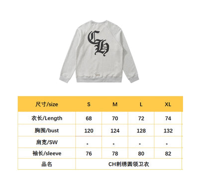 BVG / 크롬하츠 신상 로고 라운드넥 후드티