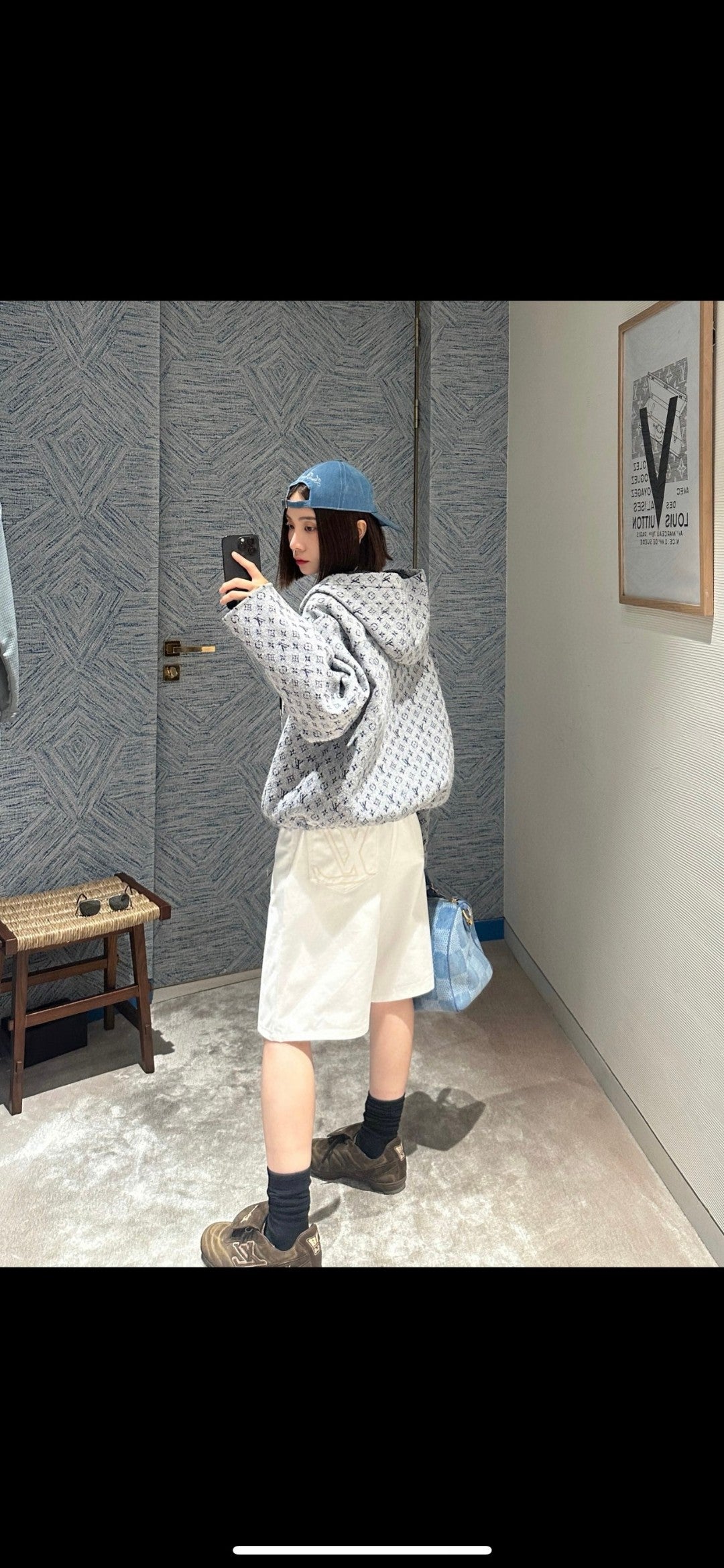 BVG / 루이비통 화이트 데님 반바지