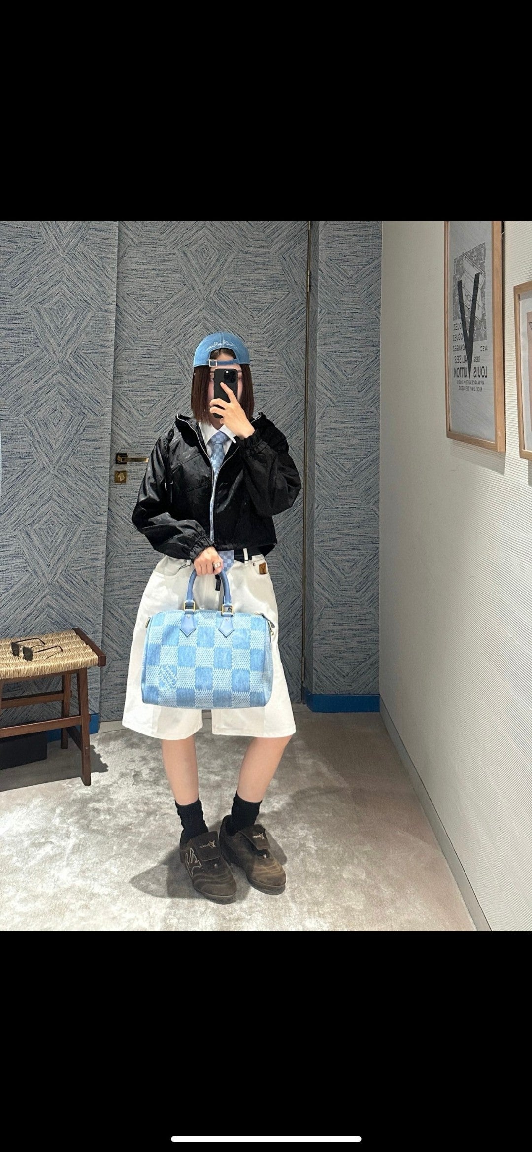 BVG / 루이비통 화이트 데님 반바지