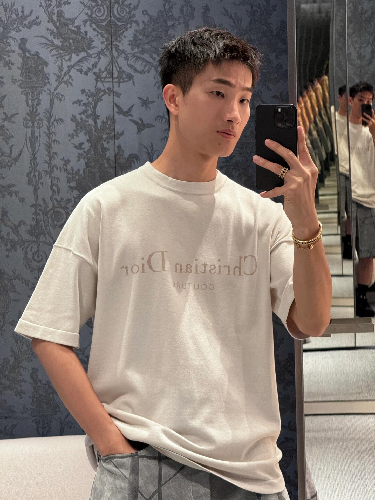 BVG / 디올 니트 반팔 상의