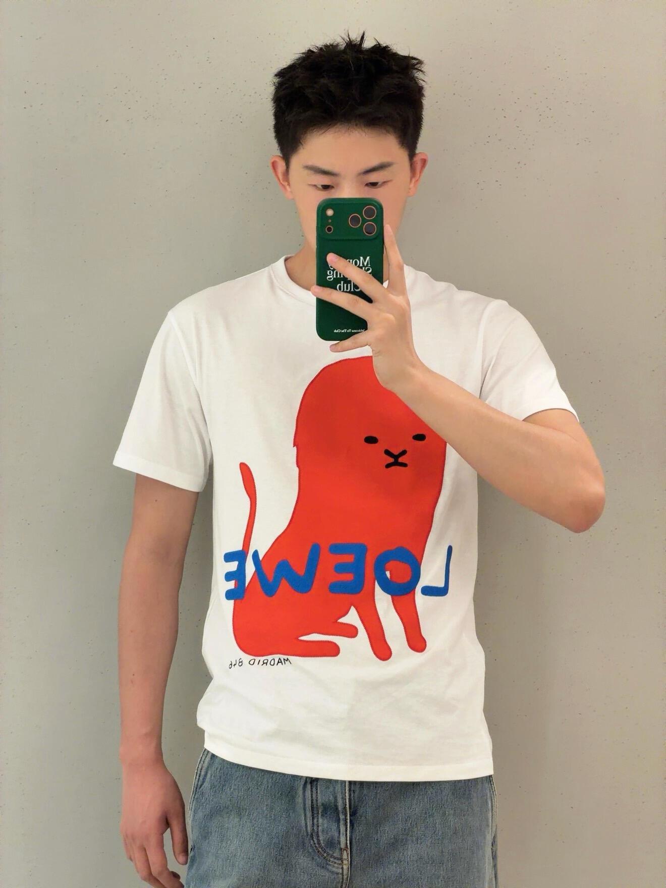 BVG / 루이비통 대형 몬스터 패턴 반팔 셔츠