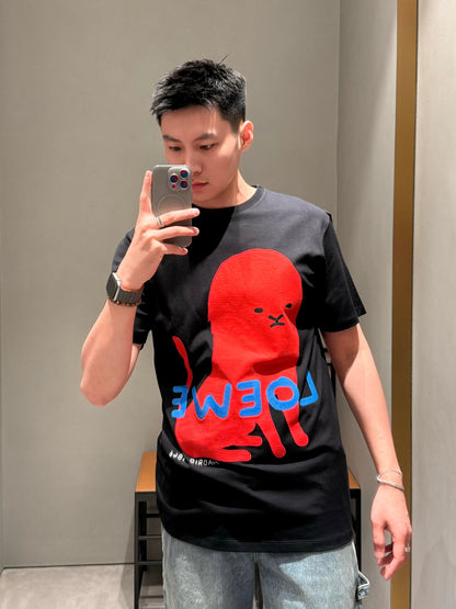BVG / 루이비통 대형 몬스터 패턴 반팔 셔츠