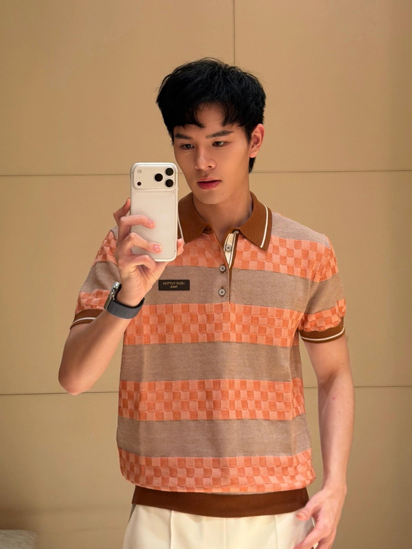 BVG / 루이비통 스트라이프 폴로 셔츠