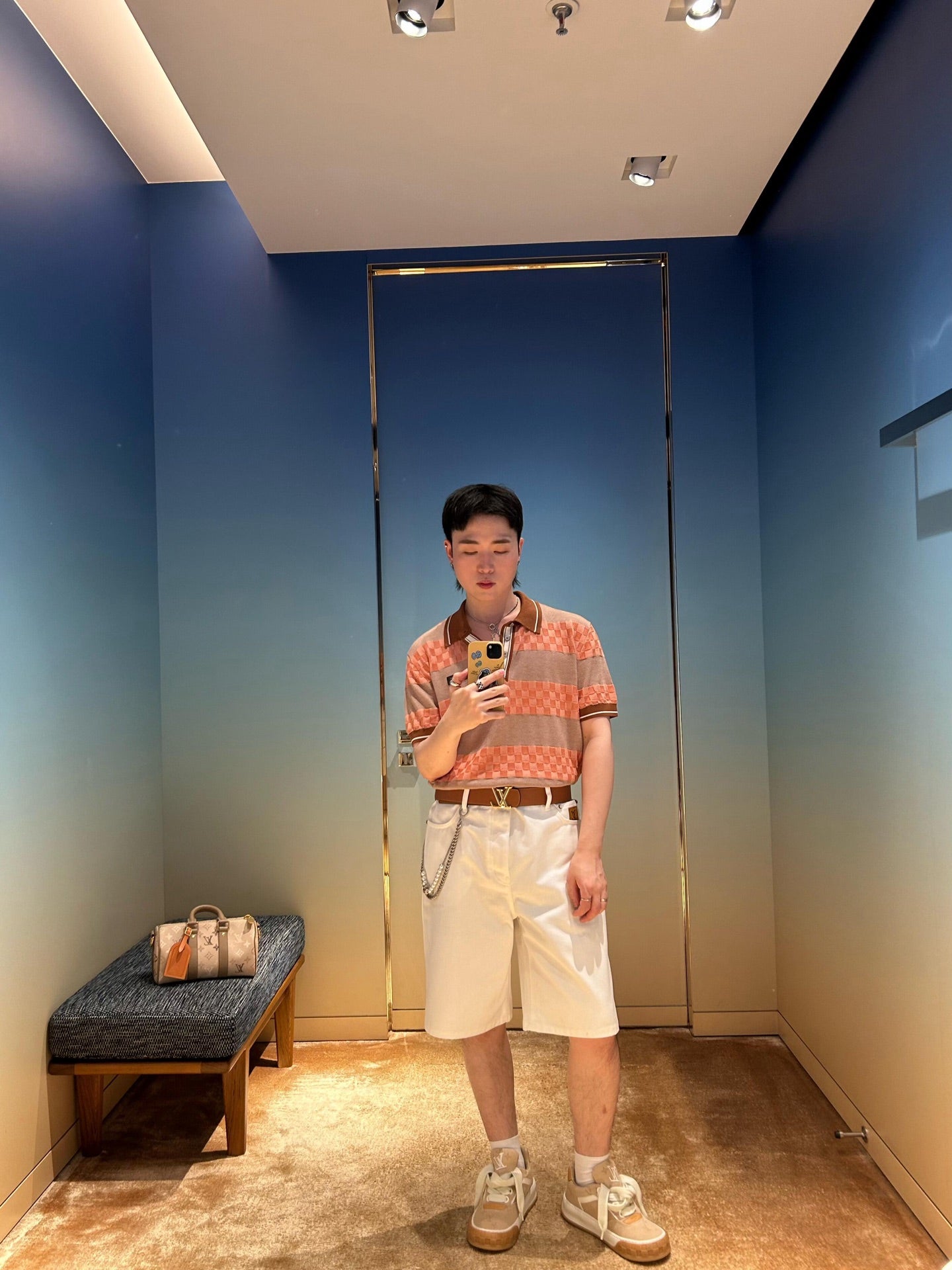 BVG / 루이비통 스트라이프 폴로 셔츠