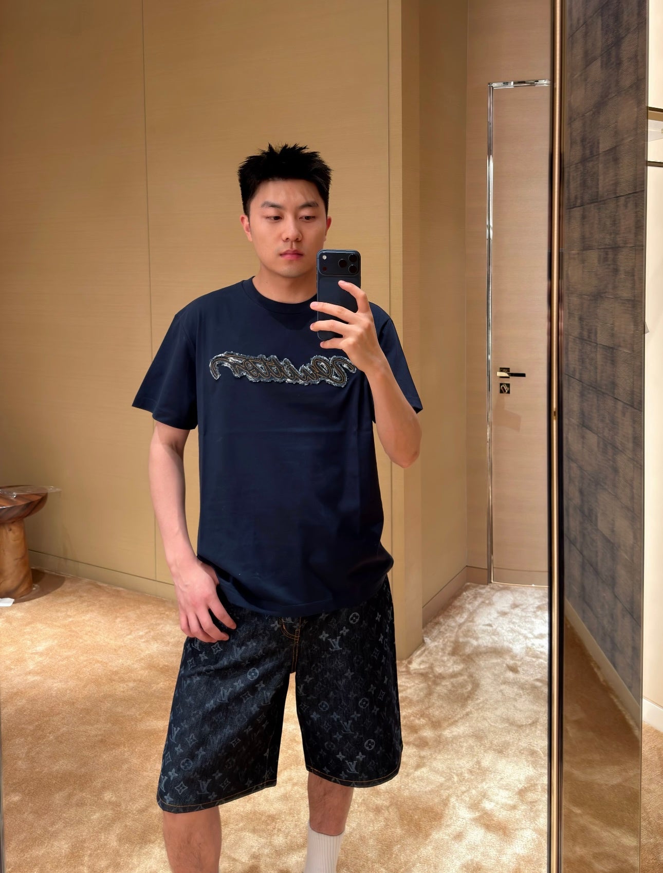 BVG / 루이비통 그라데이션 자카드 데님