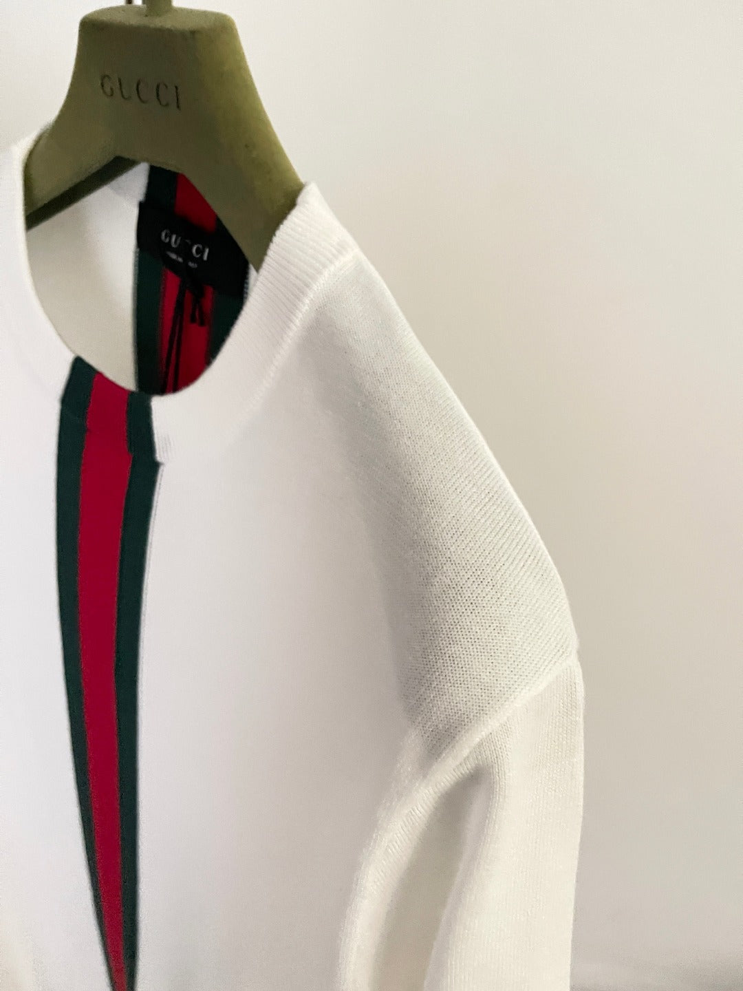 BVG / Gucci Red and Green Stripe Short-Sleeved Knit