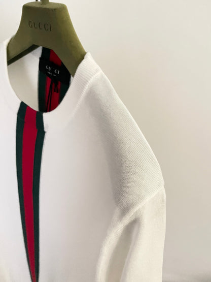 BVG / Gucci Red and Green Stripe Short-Sleeved Knit