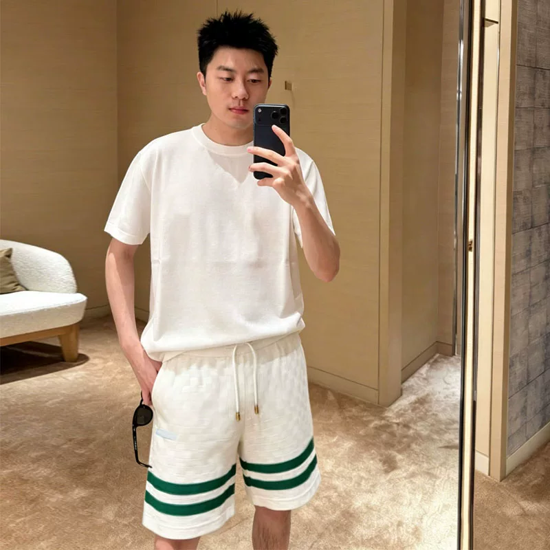 BVG / 루이비통 레더 패치 반바지