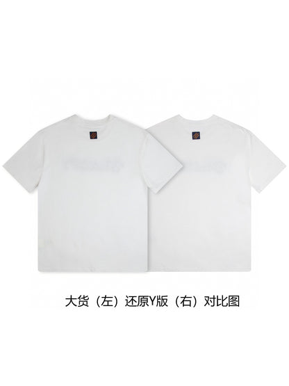 BVG / 루이비통 데님 패치 자수 티셔츠