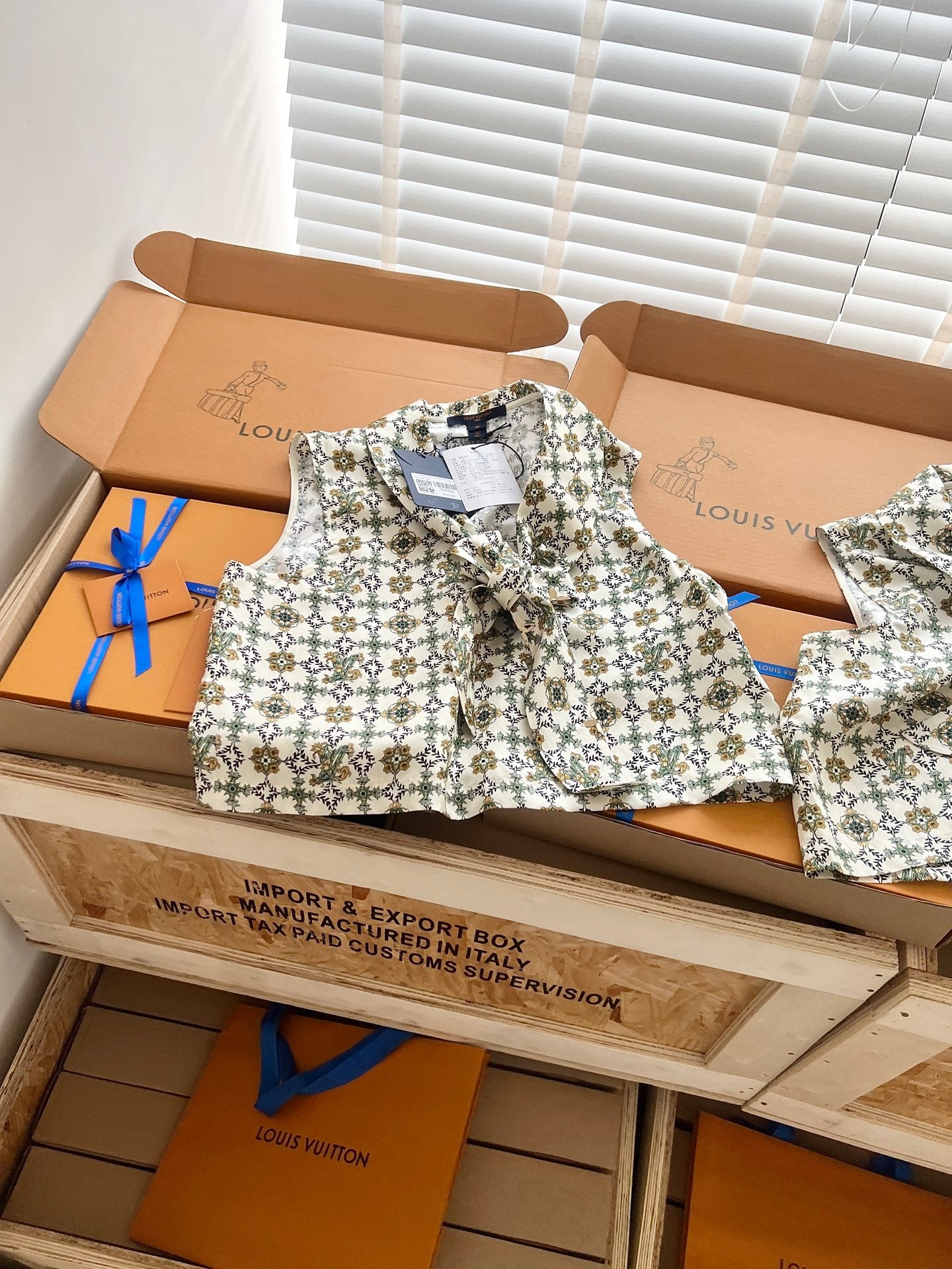 Timo / Louis Vuitton embroidered floral vest