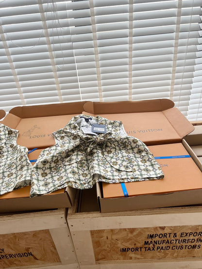 Timo / Louis Vuitton embroidered floral vest