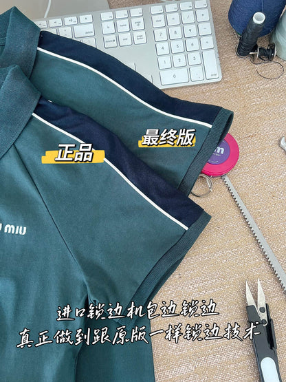 Timo / Miu Miu Dark Green Short-Sleeved T-Shirt