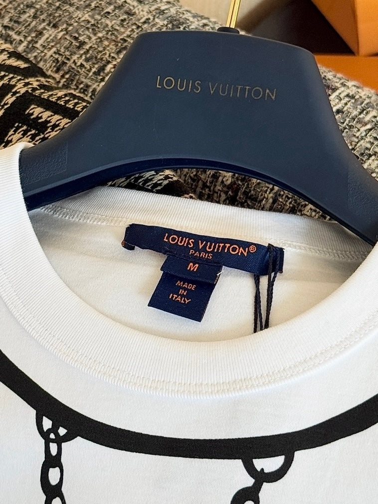 Timo / Louis Vuitton Two-Tone Line Print T-Shirt