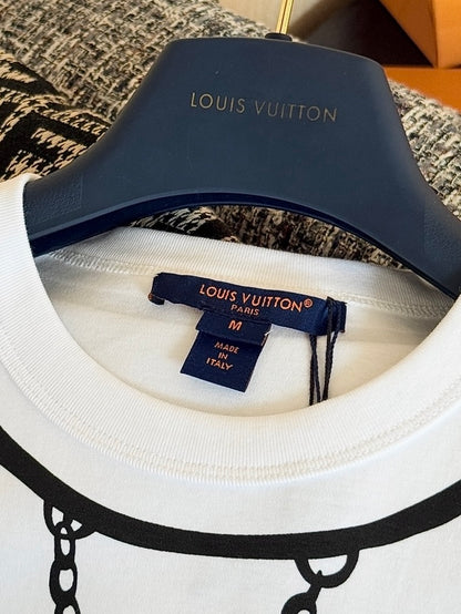 Timo / Louis Vuitton Two-Tone Line Print T-Shirt
