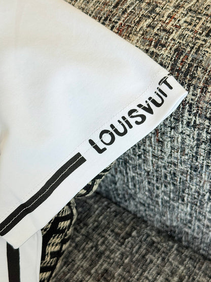 Timo / Louis Vuitton Two-Tone Line Print T-Shirt