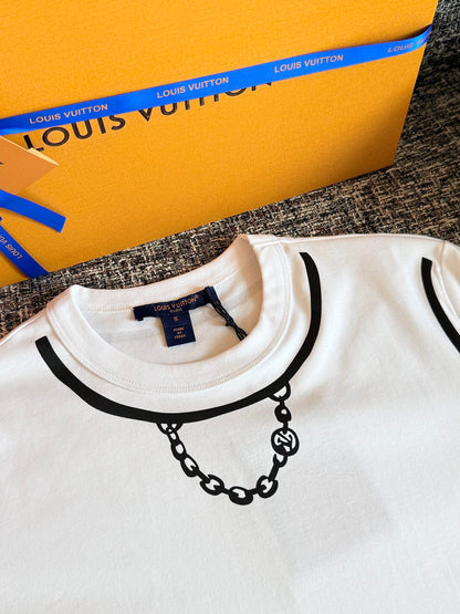 Timo / Louis Vuitton Two-Tone Line Print T-Shirt