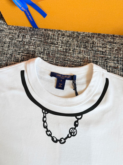 Timo / Louis Vuitton Two-Tone Line Print T-Shirt