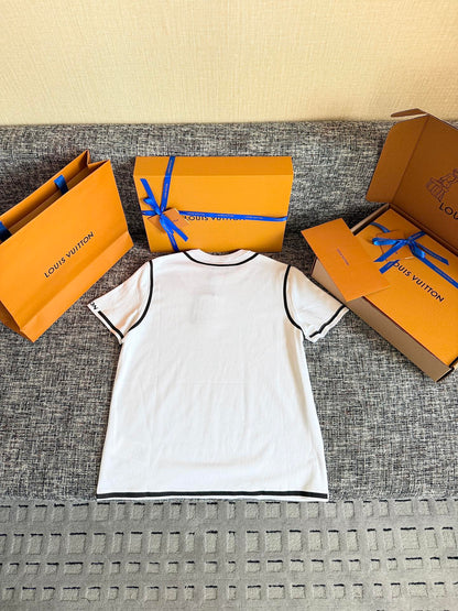 Timo / Louis Vuitton Two-Tone Line Print T-Shirt