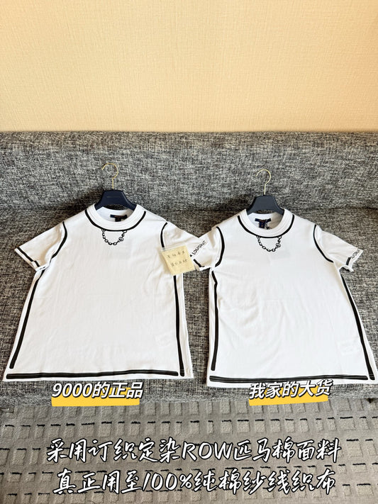 Timo / Louis Vuitton Two-Tone Line Print T-Shirt
