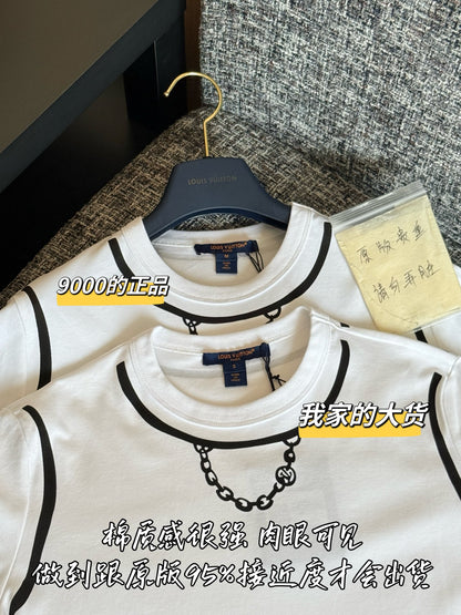 티모 / 루이비통 투톤 라인 프린트 티셔츠