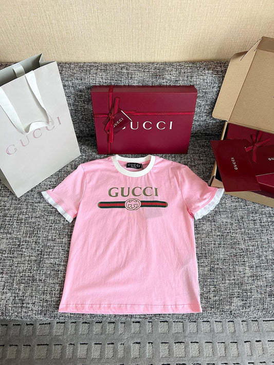 Timo / Gucci Webbing Tape-trimmed Short-Sleeve T-shirt
