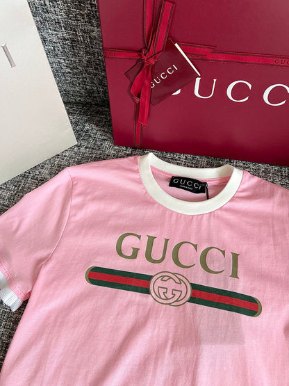 Timo / Gucci Webbing Tape-trimmed Short-Sleeve T-shirt