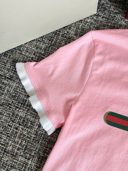 Timo / Gucci Webbing Tape-trimmed Short-Sleeve T-shirt