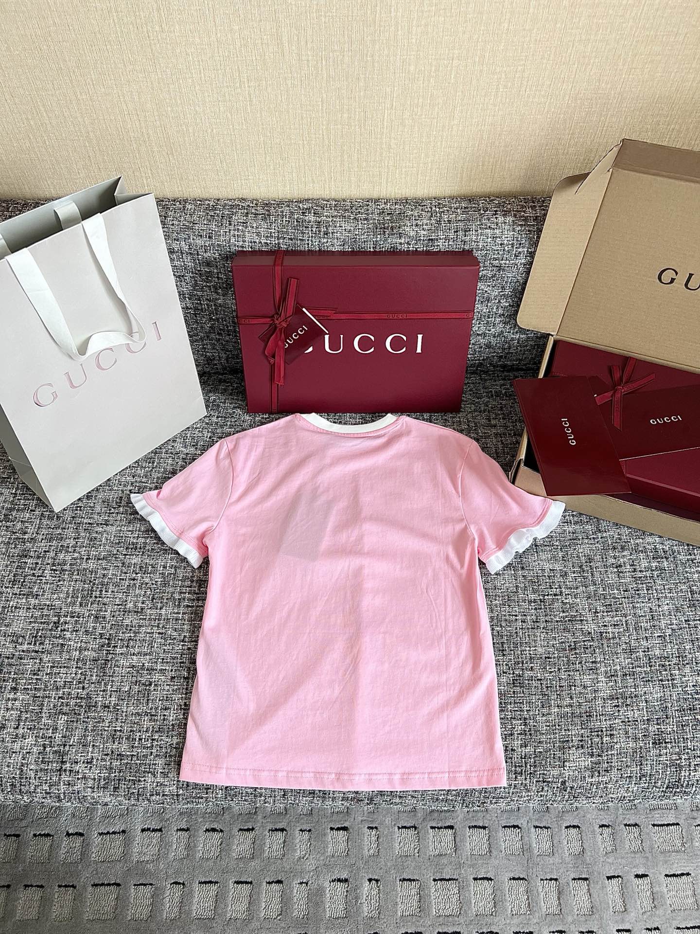 Timo / Gucci Webbing Tape-trimmed Short-Sleeve T-shirt