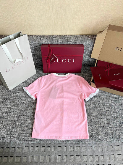 Timo / Gucci Webbing Tape-trimmed Short-Sleeve T-shirt