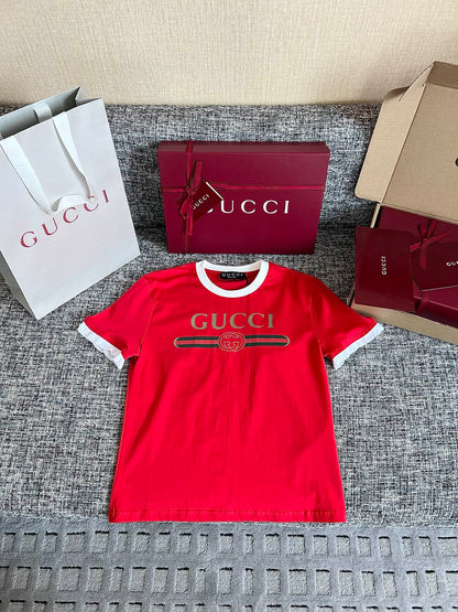 Timo / Gucci Webbing Tape Embellished Short-Sleeved T-Shirt
