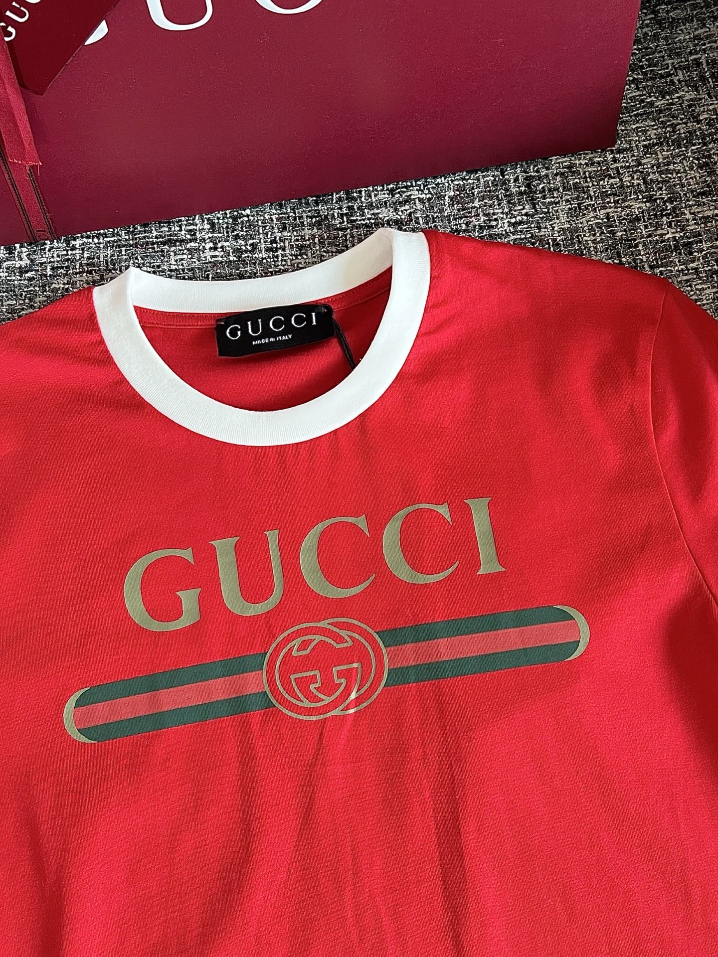 Timo / Gucci Webbing Tape Embellished Short-Sleeved T-Shirt