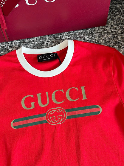 Timo / Gucci Webbing Tape Embellished Short-Sleeved T-Shirt