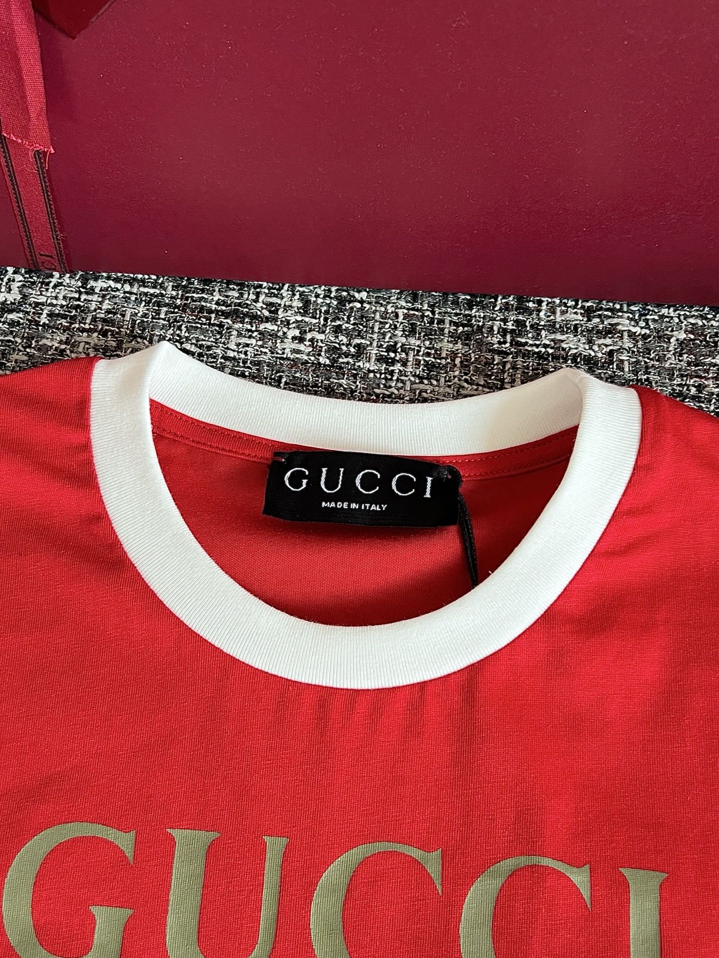 Timo / Gucci Webbing Tape Embellished Short-Sleeved T-Shirt