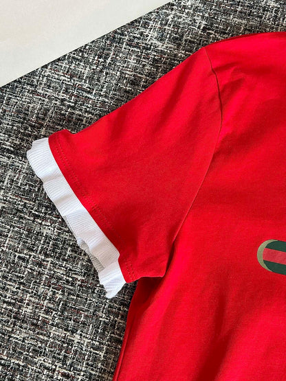 Timo / Gucci Webbing Tape Embellished Short-Sleeved T-Shirt