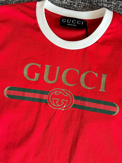 Timo / Gucci Webbing Tape Embellished Short-Sleeved T-Shirt