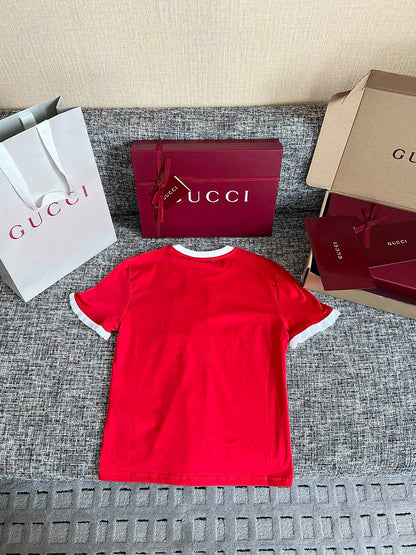 Timo / Gucci Webbing Tape Embellished Short-Sleeved T-Shirt