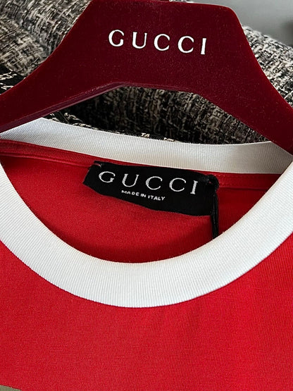Timo / Gucci Webbing Tape Embellished Short-Sleeved T-Shirt