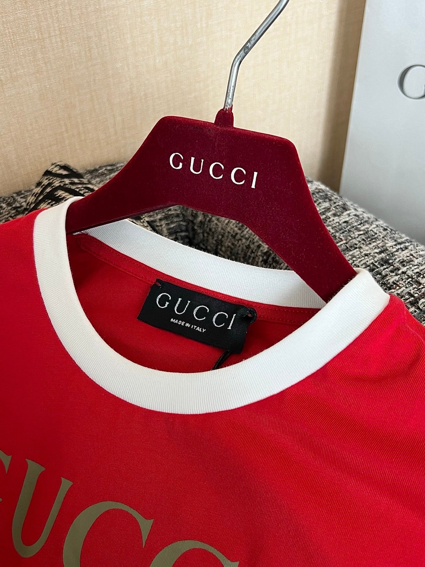 Timo / Gucci Webbing Tape Embellished Short-Sleeved T-Shirt